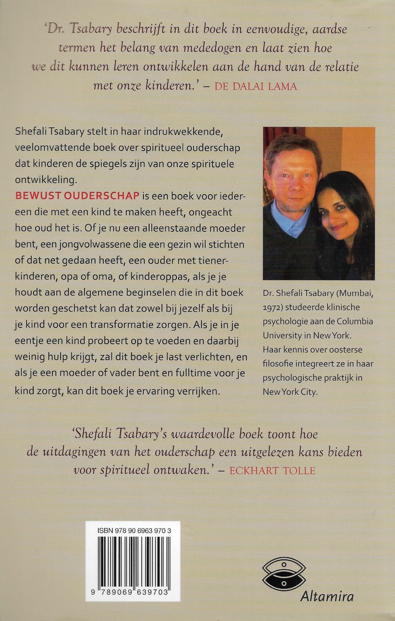 Boekomslag Bewust ouderschap - Shefali Tsabary