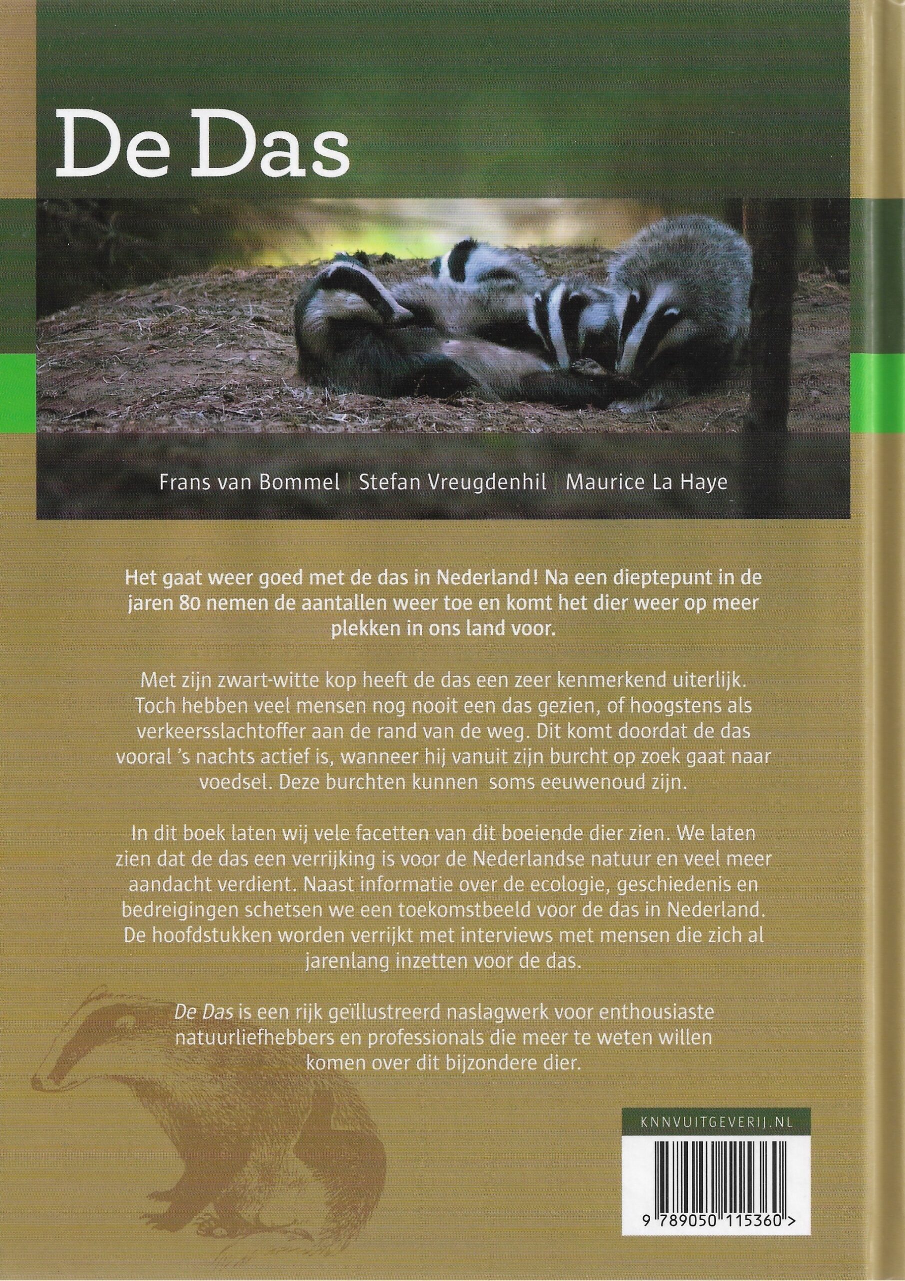 Boekomslag De Das - Frans van Bommel, Stefan Vreugdenhil & Maurice La Haye