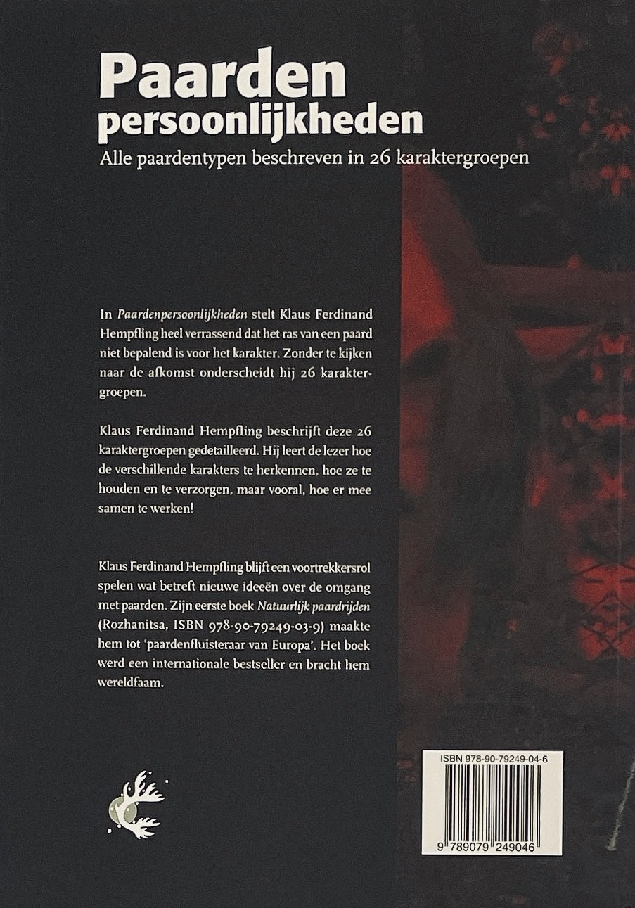 Boekomslag Paardenpersoonlijkheden - Klaus Ferdinand Hempfling