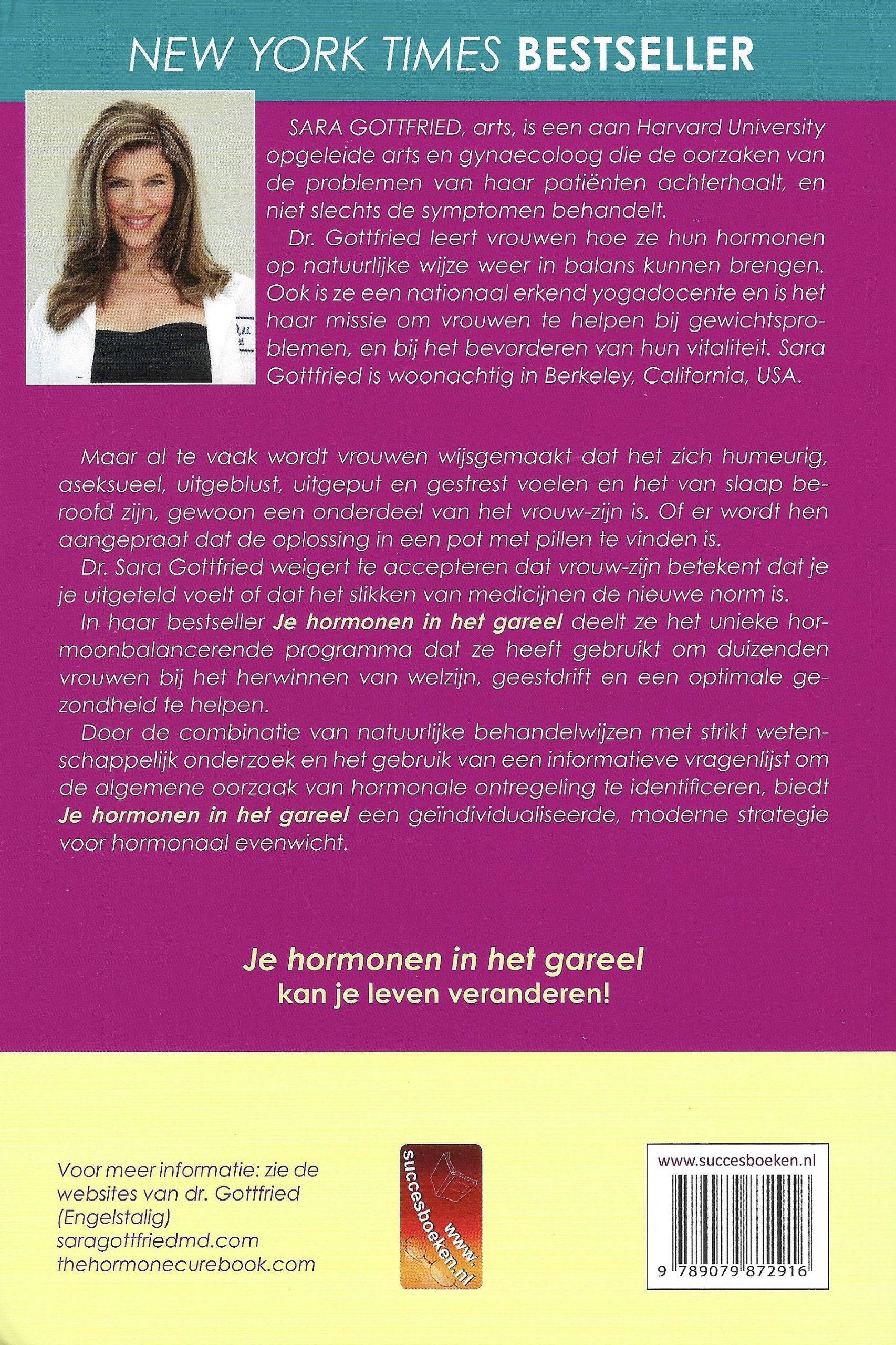 Boekomslag Je hormonen in het gareel - Dr. Sara Gottfried