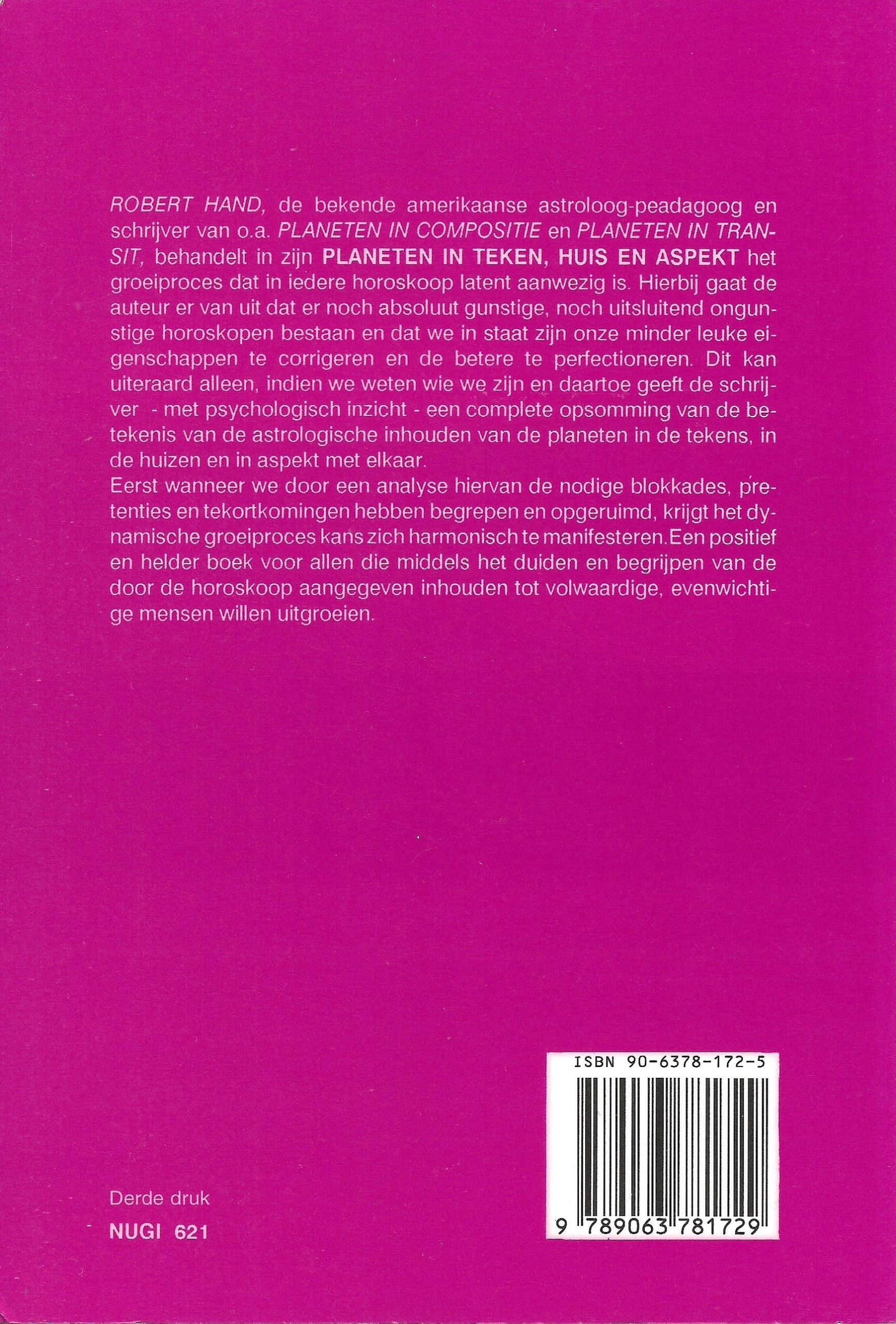 Boekomslag Planeten in teken, huis en aspect - Robert Hand