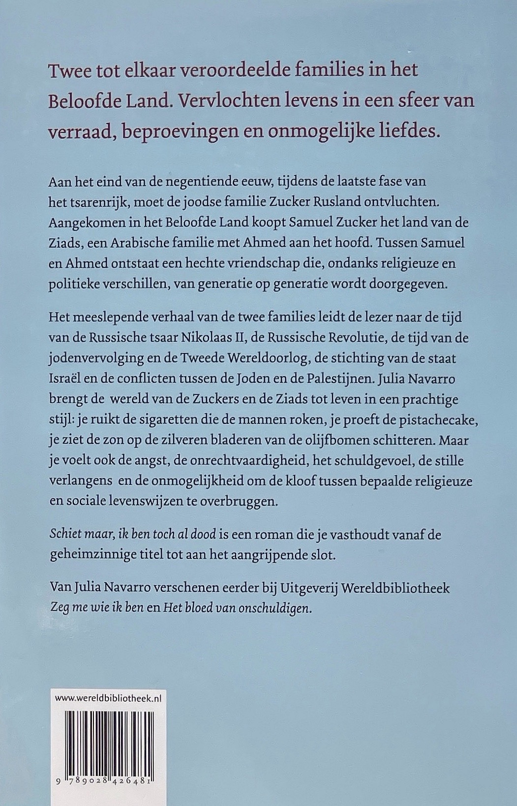 Boekomslag Schiet maar, ik ben toch al dood - Julia Navarro